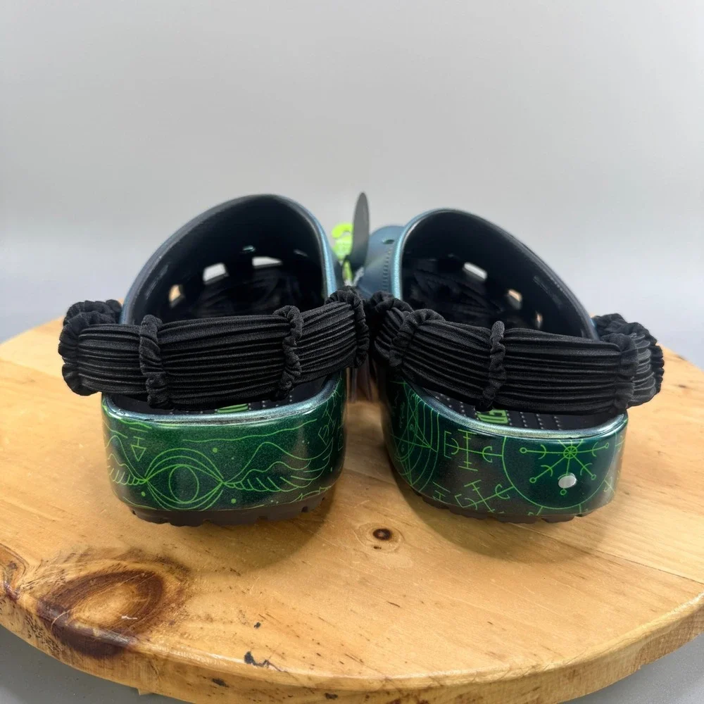 Crocs Wicked Elphaba Men's Size 13 Classic‎ Clogs Limited Edition w/ Jibbitz NEW